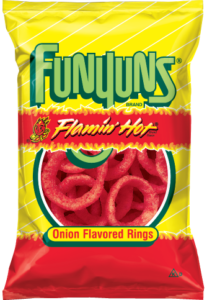 non-vegan flamin hot funyuns